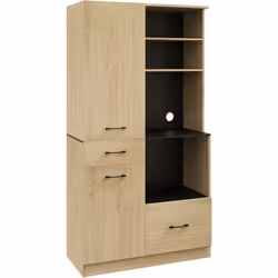 Ce maginfique buffet haut bicolore aspect chêne clair et noir ajoutera une touche de modernité et d'élégance supplémentaire à ...
