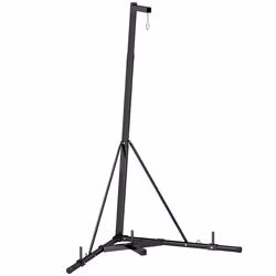 Support de sac de frappe sur pieds - SPORTNOW - réglable en hauteur - avec base lestée - charge max. recommandée 60 Kg - acie ...