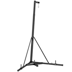 Support de sac de frappe sur pieds - SPORTNOW - réglable en hauteur - avec base lestée - charge max. recommandée 60 Kg - acier noir