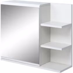 Description générale Cette splendide armoire miroir de salle de bain est équipée de 4 étagères intégrées (3 étagères latérale ...