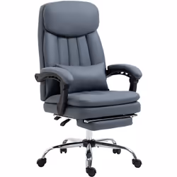 Caractéristiques : - Joli fauteuil de bureau direction massant, chauffant, relaxant coloris bleu - Total de 6 points de massa ...
