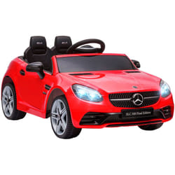 Aiyaplay - Voiture véhicule électrique enfant 6 v 5 Km/h max. télécommande effets sonores + lumineux Mercedes slc 300 rouge