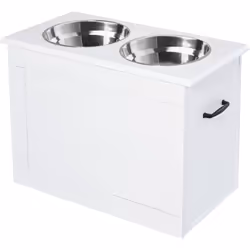 Améliorez la posture et digestion de votre chien avec ce superbe porte-gamelles surélevé ! Doté de 2 gamelles en acier inoxyd ...