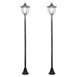Luminaire extérieur - Outsunny - Plastique - 26x26x177cm - Noir