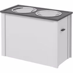 Améliorez la posture et digestion de votre chien avec ce superbe porte-gamelles surélevé ! Doté de 2 gamelles en acier inox.  ...