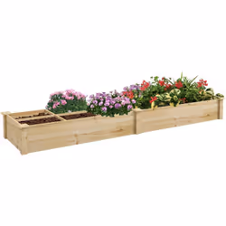 Description générale Ce joli carré potager robuste en bois de sapin vous permettra de profiter d'un généreux espace de planta ...