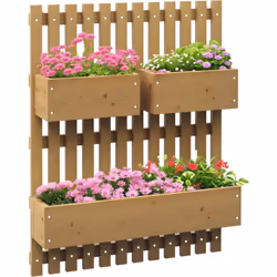 Faites pousser vos plantes préférées tout en optimisant votre espace extérieur avec cette jardinière murale Outsunny. Fabriqu ...