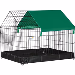 Cette jolie cage parc enclos pour rongeurs (bâches incluses) doté d'une porte et trappe de nourrissage verrouillables permett ...