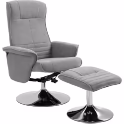 Laissez-vous séduire par le charme contemporain et confort de ce superbe fauteuil relax avec repose-pied. Son piètement en ac ...