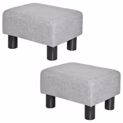 Pouf - HOMCOM - Lin (100% polyester) - 40x30x24cm - Gris