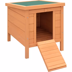Ce superbe clapier niche à lapin de sol équipé d'une rampe porte verrouillable 2 en 1 et d'un toit ouvrant bitumé vous permet ...