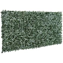 Outsunny - Haie artificielle brise-vue décoration rouleau 3L x 1,5H m feuillage réaliste anti-UV vert foncé