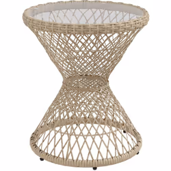 Donnez à vos espaces extérieurs une touche chic avec cette table basse de jardin Outsunny. Dotée d'un élégant plateau en verr ...