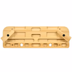 SPORTNOW - Poutre descalade - Bois de hêtre - 57x18x8cm - Bois naturel