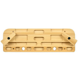 SPORTNOW - Poutre descalade - Bois de hêtre - 57x18x8cm - Bois naturel