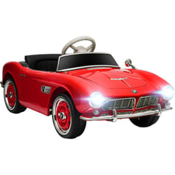 Homcom - Voiture électrique enfant rétro bmw 507 - v. max. 5 Km/h effets sonores, lumineux, télécommande - rouge