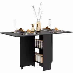 Description générale Cette table pliable est un meuble polyvalent indispensable pour votre cuisine ou toute autre pièce. Prat ...