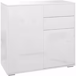 Description générale Ce meuble de rangement est à la fois pratique et élégant. Avec 2 tiroirs coulissants et 2 placards porte ...