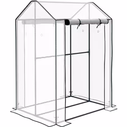 Avec la mini serre de jardin à deux compartiments d'Outsunny, le jardinage n'a plus de limites. Avec un cadre en acier robust ...