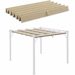 Redonner vie à votre pergola rétractable est facile grâce à cette toile de rechange. Fabriquée en polyester haute densité imp ...