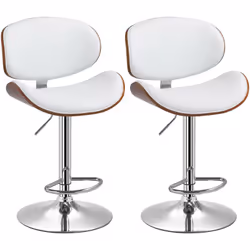 Ce splendide lot de 2 tabourets de bar design contemporain ajoutera une touche d'élégance, raffinement et modernité à votre i ...