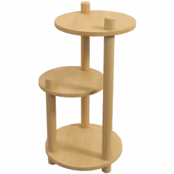 Cette magnifique étagère à fleurs équipée de 3 tablettes rondes multi-niveaux en bois de sapin verni vous permettra de mettre ...