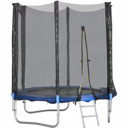 Ce magnifique trampoline de jardin pour enfants et adultes avec filet de sécurité permettra à vos enfants de s'amuser et de s ...