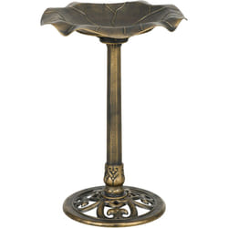Outsunny - Bain d'oiseaux abreuvoir pour oiseaux mangeoire ø 50 x 71H cm pp bronze antique