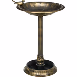 Ce splendide bain d'oiseau abreuvoir jardinière bronze antique 3 en 1 sublimera votre extérieur ! Il ajoutera un charme rusti ...