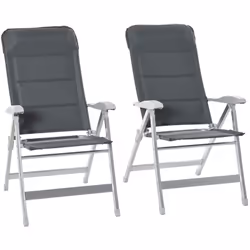 Laissez le stress de la journée s'évacuer avec ce lot de 2 jolies chaises de jardin ! Vous pourrez régler son dossier dans n' ...