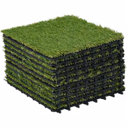Cette magnifique pelouse artificielle en dalles (lot de 10) dimensions 30 x 30 cm vous permettra de profiter d'un beau gazon ...