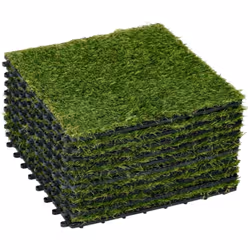 Description générale Cette magnifique pelouse artificielle en dalles (lot de 10) de dimensions 30 x 30 cm vous permettra de p ...