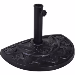 Ce magnifique pied base de lestage demi-cercle de parasol maximisera la stabilité et sécurité de votre parasol en occupant mo ...