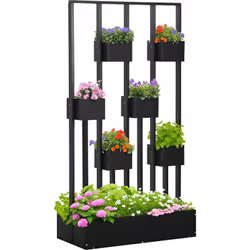 Outsunny est là pour donner un petit coup de pouce à votre main verte ! Ce potager sur pied vous permet de séparer les plante ...