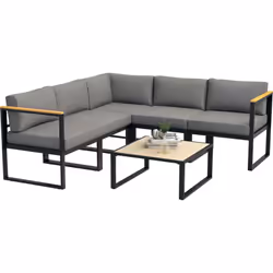 Ce mobilier de jardin contemporain à 5 places d'Outsunny apporte confort et détente à votre extérieur. Ce magnifique ensemble ...