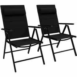 Ce joli lot de 2 chaises de jardin pliantes est idéal pour aménager votre extérieur ou intérieur (jardin, terrasse, balcon, p ...