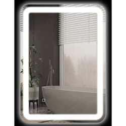Miroir lumineux led 35W antibué réglable interrupteur tactile dim. 50L x 4P x 70H cm