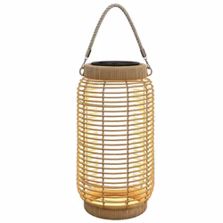 Outsunny - Lampadaire dextérieur - Acier - 18x18x37cm - Sable