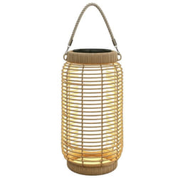 Outsunny - Lampadaire dextérieur - Acier - 18x18x37cm - Sable