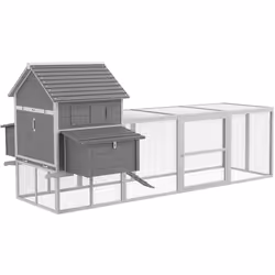 Description générale Ce poulailler cottage grande taille multi-équipé permet de faire grandir et garder au sec jusqu'à 8 poul ...
