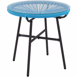 Donnez à vos espaces extérieurs une touche chic avec cette table basse de jardin Outsunny. Dotée d'un élégant plateau en verr ...
