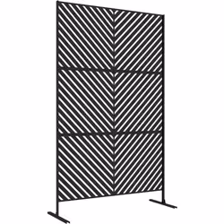 Description générale Laissez-vous séduire par ce joli panneau décoratif en métal ajouré pour votre extérieur. Son coloris noi ...