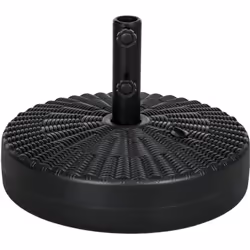Ce magnifique pied base de lestage de parasol maximisera la stabilité et sécurité de votre parasol. Par condition ventée, vou ...