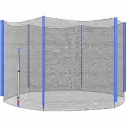Le filet de sécurité pour trampoline SPORTNOW assure la sécurité des enfants pendant qu'ils s'amusent en plein air. Le filet ...