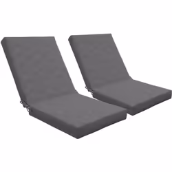 Ce superbe lot de 2 coussins matelas d'assise et dossier vous permettra d'être confortablement installé sur votre chaise long ...