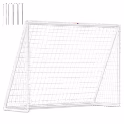 SPORTNOW - But de Football - Plastique - 240x90x180cm - Blanc