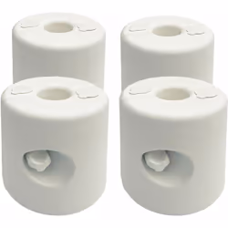 Outsunny - Lot de 4 poids de lestage cylindrique pour tonnelle barnum tente dim. ø 22 / ø 24 x 25H cm hdpe blanc