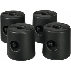 Outsunny - Lot de 4 poids de lestage cylindrique pour tonnelle barnum tente dim. ø 22 / ø 24 x 25H cm hdpe noir