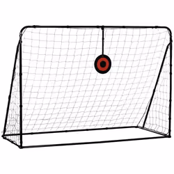 SPORTNOW - Filet de rebond de football - Acier - 213x150x100cm - Noir
