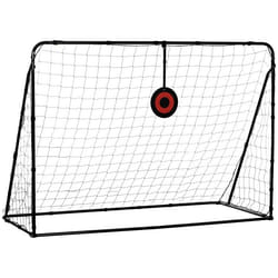 SPORTNOW - Filet de rebond de football - Acier - 213x150x100cm - Noir